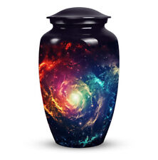 Realistic Spiral Galaxy Cremation Urn Peaceful Farewell for Men picture