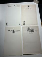 Lot Of 10 Assorted VINTAGE HOTEL NEW YORK NYC WRITING STATIONERY PAPER SHEETS picture