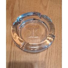 Vintage Hilton hotels clear glass ashtray 4.5 inch picture