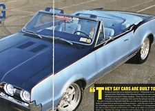 1967 OLDSMOBILE CUTLASS 442 CONVERTIBLE MODS & RESTORATION 8 pg Article picture