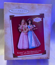 2004 Hallmark Keepsake NEW Ornament Barbie As The Princess & The Pauper Box Wear picture