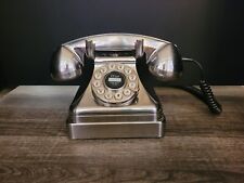 Retro Vintage Silver Landline Telephone 1960s 1970s picture