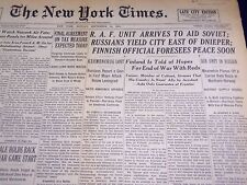 1941 SEPT 15 NEW YORK TIMES - RUSSIANS YIELD CITY EAST OF DNIEPER - NT 1471 picture