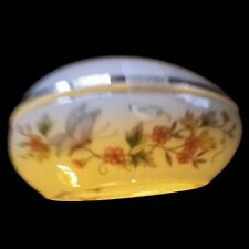 Vintage Avon Butterfly Fantasy Porcelain Treasure Egg 22k gold trim 1979 R Avon  picture