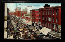 12 antique Chicago, IL street scene post cards #204 picture