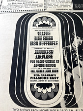 vintage billy graham ny concert iron butterfly jefferson airplane 1968 fillmore picture