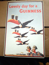guinness toucan tin sign 3 pack ....free shipping picture
