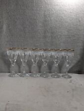 Vintage Champagne Flutes Set of 6 Hand Decorated w/24 Karat Gold & Grapes picture