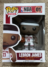 Funko Pop NBA LeBron James #01 Cavaliers White Jersey VAULTED Read picture