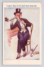 Prohibition Comic Series - How Is It I Don't Hear From You - c.1920's Postcard picture