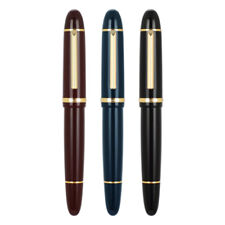 3 PCS Jinhao X159 Fountain Pen Fine Nib & Golden Clip, Acrylic Big Size Pen picture