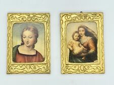 Vintage Raphael Portraits Madonna Child di San Sisto & Madonna del Cardellino picture