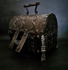 Amazing Antique Late Gothic Pierced Iron Box or Casket with Key probably France picture