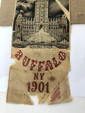 1901 Pan American Exposition Electric Tower Souvenir Ribbon Buffalo NY picture