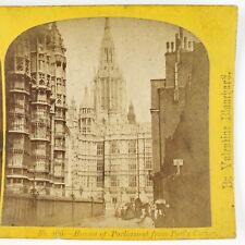 Palace of Westminster from Poet's Corner Stereoview c1865 London England B1931 picture