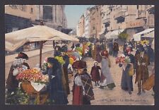 FRANCE, Vintage postcard, Nice, The Flower Market picture