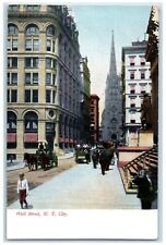 c1910s Wall Street Business District New York City New York NY Unposted Postcard picture