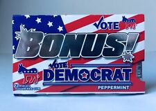 Vintage 2008 VOTE DEMOCRAT Chewing Gum Pack SEALED candy container OBAMA picture