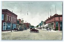 Looking South On Third Street Stores Cars Wadena Minnesota MN Antique Postcard picture