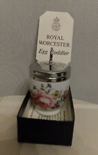 Vintage New Royal Worcester Porcelain Egg Coddler in June Garland Pink Rose NIB picture