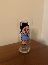 Vintage 1973 Looney Tunes Petunia Pig Warner Bros Pepsi Collector Series Glass picture
