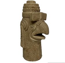 Vintage Tequila Jorongo Liquor Bottle Ceramic Empty Aztec Maya Mayan Statue God picture