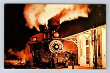Cass WV-West Virginia Cass Scenic Railroad, Old Logging Engine, Vintage Postcard picture