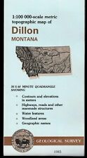 USGS Metric Topographic: Dillon, Montana 1983 Topo Map picture