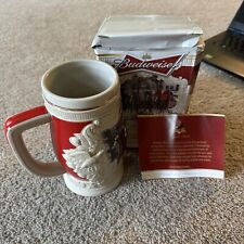 Budweiser Beer Stein Annual Ceramic Mug Holiday 2014 Anheuser Busch picture