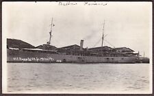 U.S.S. Melville (AD-2) in Panama RPPC ca. 1920s Real Photo Postcard #126 picture