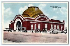 1917 Union Depot Train Station Dirt Road Entrance Tacoma Washington WA Postcard picture