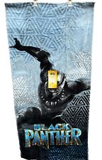 NEW Black Panther T'Challa Marvel Beach Towel Blue Black 28 x 56 in 100% Cotton picture