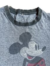 Vintage Mickey Mouse Ringer Size Women’s Medium Single Stitch picture