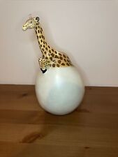 Vintage TMS 2001 Baby Giraffe and Egg Statue 9