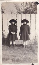 Original Photo 2 LITTLE GIRLS COATS HATS Lancaster Pennsylvania PA c 1919-1920 G picture