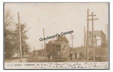 RPPC Conestoga TROLLEY in CHRISTIANA PA Lancaster County Real Photo Postcard picture