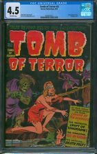 Tomb of Terror #3 (1952) ⭐ CGC 4.5 ⭐ GGA Golden Age Pre-Code Horror Harvey Comic picture
