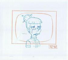 Simpsons Madam Wu Lucy Liu Original Art Animation Production Pencils 8FUD¢ SC391 picture