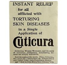 Cuticura Skin Medical 1894 Advertisement Victorian Quack Medicine ADBN1hh picture