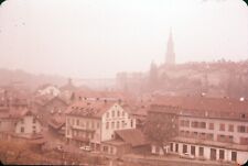 1958 Scenic View Town Basel Switzerland on Rhine River Vintage 35mm Slide picture