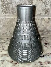 Vintage NASA Space Capsule Mercury Redstone Rocket Freedom 7 Capsule Bank picture