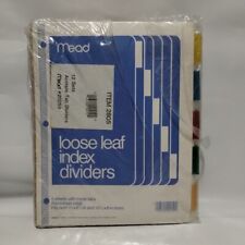 Vintage Lot Mead 1986 20250 Index dividers 12 packs BRAND NEW SEALED 1980’s picture