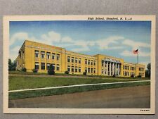 Postcard Stamford NY - High School picture