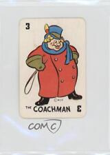 1946 Disney Pinocchio Card Game Green Characters Back The Coachman #3 0ha3 picture