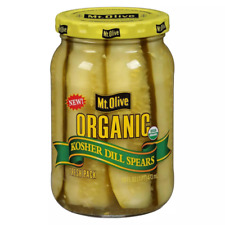 Mt Olive Pickle Co Organic Kosher Dill Spears Case Of 5- 16 oz picture