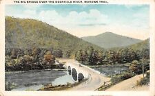 The BIG Bridge Over Deerfield River Mohawk Trail MA Massachusetts Postcard 4197 picture