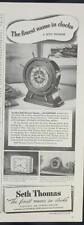 Magazine Ad* - 1946 - Seth Thomas Clocks - Mid Century Modern - 