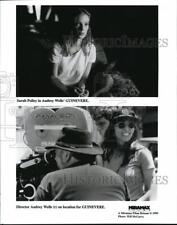 1999 Press Photo Sarah Polley director Audrey Wells on set of Guinevere picture