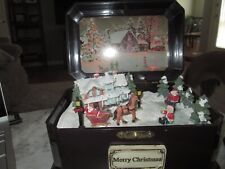 Merry Christmas Music Box With Flashing Lights Plays JIngle Bells picture