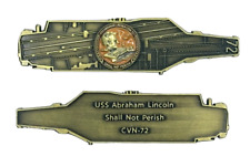 USS Abraham Lincoln (CVN-72) Challenge Coin - Carrier Shape picture